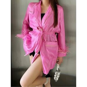 Elegant Pink Women's Robe